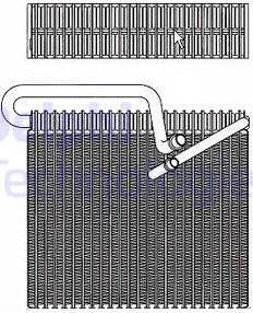 Delphi TSP0525148 - Evaporator, air conditioning autospares.lv