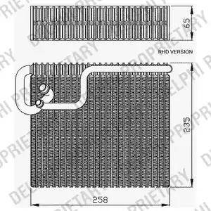 Delphi TSP0525181 - Evaporator, air conditioning autospares.lv