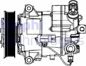 Delphi TSP0155948 - Compressor, air conditioning autospares.lv
