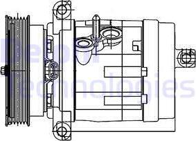 Delphi TSP0155984 - Compressor, air conditioning autospares.lv