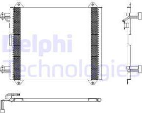 Delphi TSP0225407 - Condenser, air conditioning autospares.lv