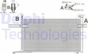 Delphi TSP0225438 - Condenser, air conditioning autospares.lv