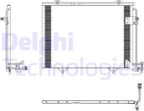 Delphi TSP0225432 - Condenser, air conditioning autospares.lv