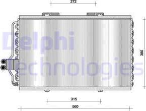 Delphi TSP0225062 - Condenser, air conditioning autospares.lv