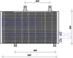 Delphi TSP0225001 - Condenser, air conditioning autospares.lv