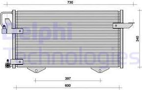 Delphi TSP0225010 - Condenser, air conditioning autospares.lv