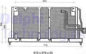 Delphi TSP0225354 - Condenser, air conditioning autospares.lv