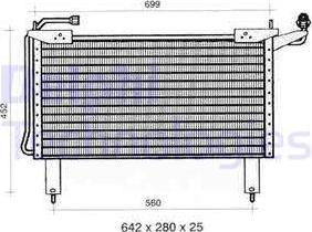 Delphi TSP0225298 - Condenser, air conditioning autospares.lv