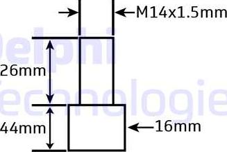 Delphi V22584313 - Shock Absorber autospares.lv