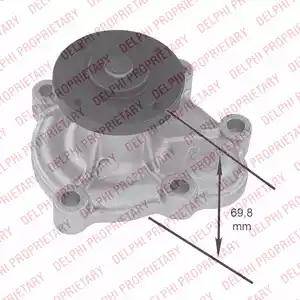 Delphi WP1518 - Water Pump autospares.lv