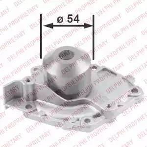 Delphi WP2455 - Water Pump autospares.lv