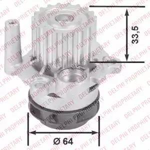 Delphi WP2428 - Water Pump autospares.lv