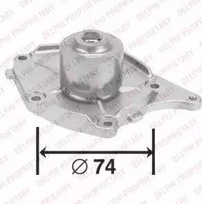 Delphi WP2585 - Water Pump autospares.lv