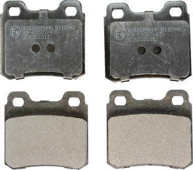 Denckermann B110942 - Brake Pad Set, disc brake autospares.lv