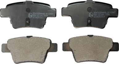 Denckermann B110947 - Brake Pad Set, disc brake autospares.lv