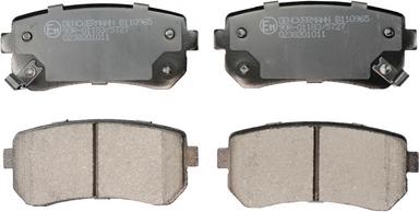 Denckermann B110965 - Brake Pad Set, disc brake autospares.lv