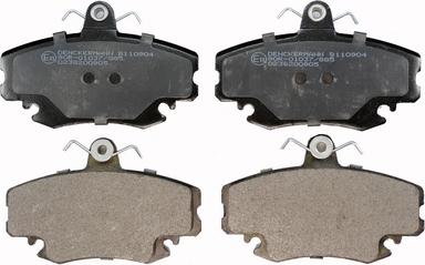 Denckermann B110904 - Brake Pad Set, disc brake autospares.lv