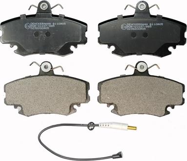 Denckermann B110905 - Brake Pad Set, disc brake autospares.lv