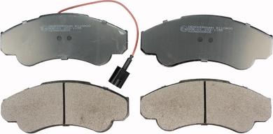 Denckermann B110900 - Brake Pad Set, disc brake autospares.lv