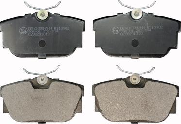 Denckermann B110902 - Brake Pad Set, disc brake autospares.lv