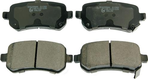 Denckermann B110989 - Brake Pad Set, disc brake autospares.lv