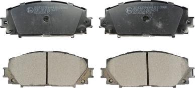 Denckermann B110980 - Brake Pad Set, disc brake autospares.lv