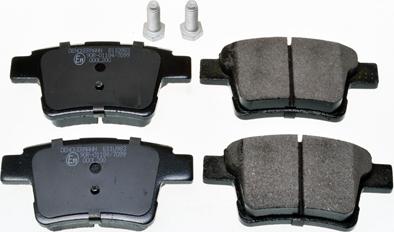 Denckermann B110983 - Brake Pad Set, disc brake autospares.lv