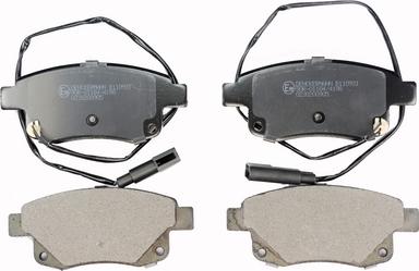 Denckermann B110931 - Brake Pad Set, disc brake autospares.lv