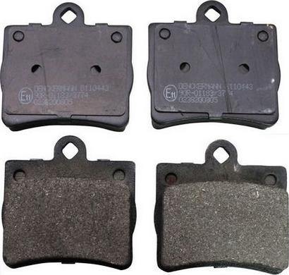 Denckermann B110443 - Brake Pad Set, disc brake autospares.lv