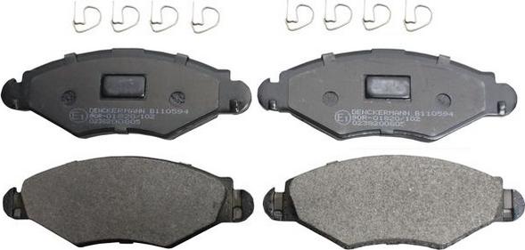 Denckermann B110594 - Brake Pad Set, disc brake autospares.lv