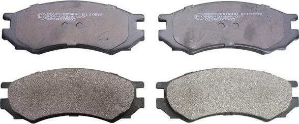 Denckermann B110559 - Brake Pad Set, disc brake autospares.lv