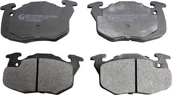 Denckermann B110588 - Brake Pad Set, disc brake autospares.lv