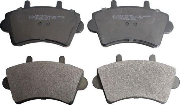 Denckermann B110582 - Brake Pad Set, disc brake autospares.lv