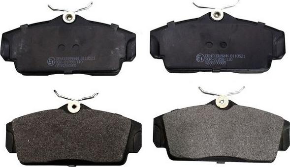 Denckermann B110521 - Brake Pad Set, disc brake autospares.lv