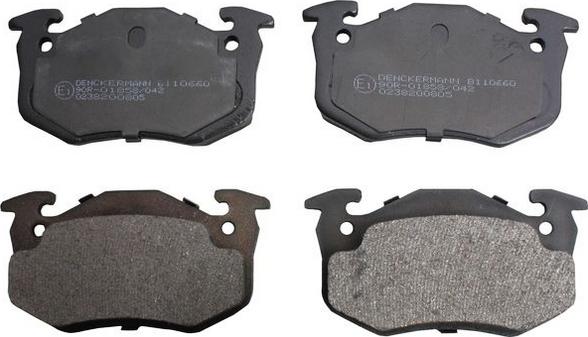 Denckermann B110660 - Brake Pad Set, disc brake autospares.lv