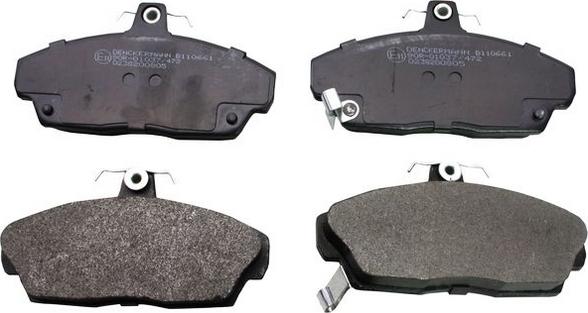 Denckermann B110661 - Brake Pad Set, disc brake autospares.lv