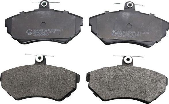 Denckermann B110687 - Brake Pad Set, disc brake autospares.lv