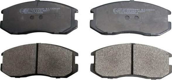 Denckermann B110629 - Brake Pad Set, disc brake autospares.lv