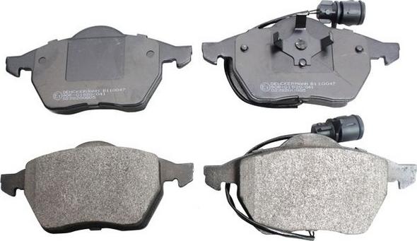 Denckermann B110047 - Brake Pad Set, disc brake autospares.lv