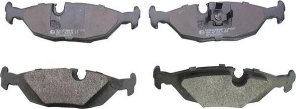 Denckermann B110077 - Brake Pad Set, disc brake autospares.lv