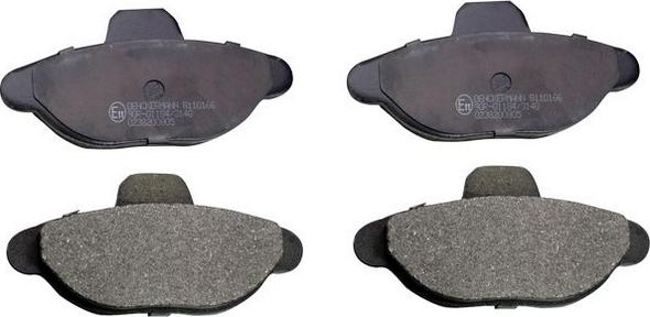 Denckermann B110166 - Brake Pad Set, disc brake autospares.lv