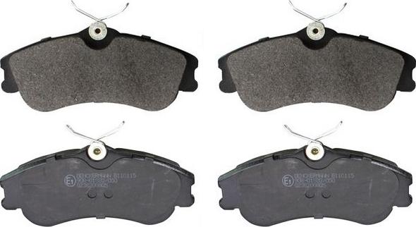 Denckermann B110115 - Brake Pad Set, disc brake autospares.lv