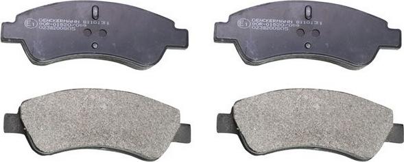 Denckermann B110131 - Brake Pad Set, disc brake autospares.lv