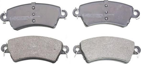 Denckermann B110128 - Brake Pad Set, disc brake autospares.lv