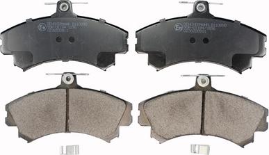 Denckermann B110890 - Brake Pad Set, disc brake autospares.lv