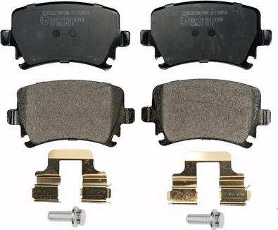 Denckermann B110859 - Brake Pad Set, disc brake autospares.lv