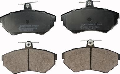 Denckermann B110867 - Brake Pad Set, disc brake autospares.lv