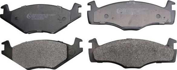 Denckermann B110833 - Brake Pad Set, disc brake autospares.lv