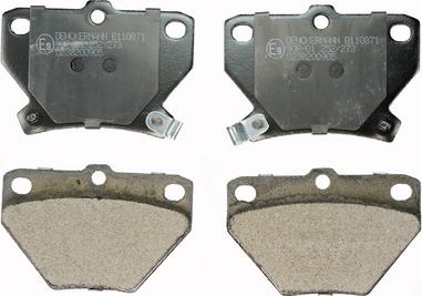 Denckermann B110871 - Brake Pad Set, disc brake autospares.lv
