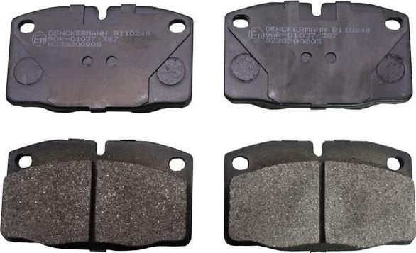 Denckermann B110249 - Brake Pad Set, disc brake autospares.lv